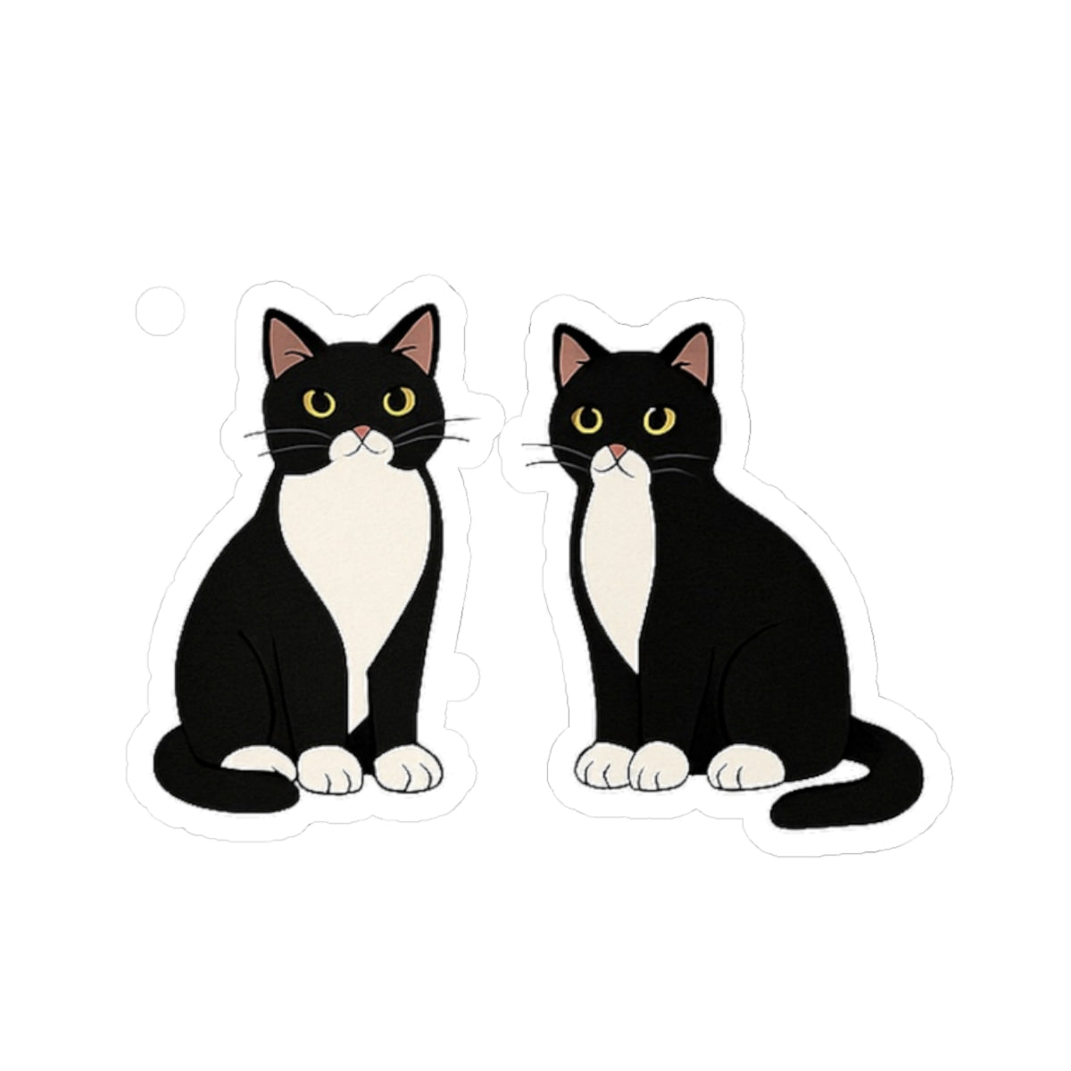 Cute Cat Kiss-Cut Stickers - Perfect for Cat Lovers and Pet Enthusiasts