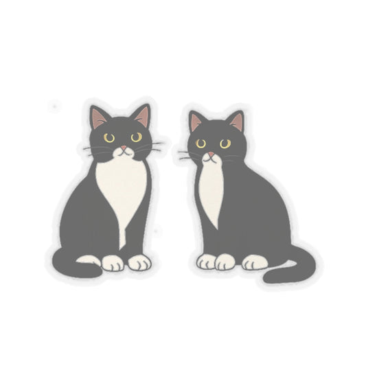Cute Cat Kiss-Cut Stickers - Perfect for Cat Lovers and Pet Enthusiasts
